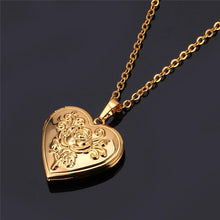 Load image into Gallery viewer, Vintage Rose Heart Pendant