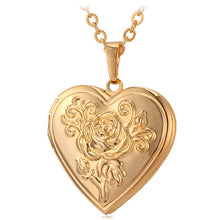 Load image into Gallery viewer, Vintage Rose Heart Pendant
