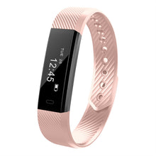 Load image into Gallery viewer, ID115HR Bluetooth Heart Rate Monitor Smart Bracelet Fitness Tracker Step Counter Wristband
